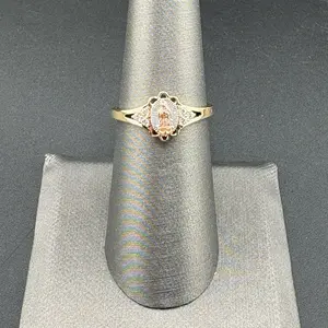 Gold 14k ring size 7 Virgin Mary design for everyday wear