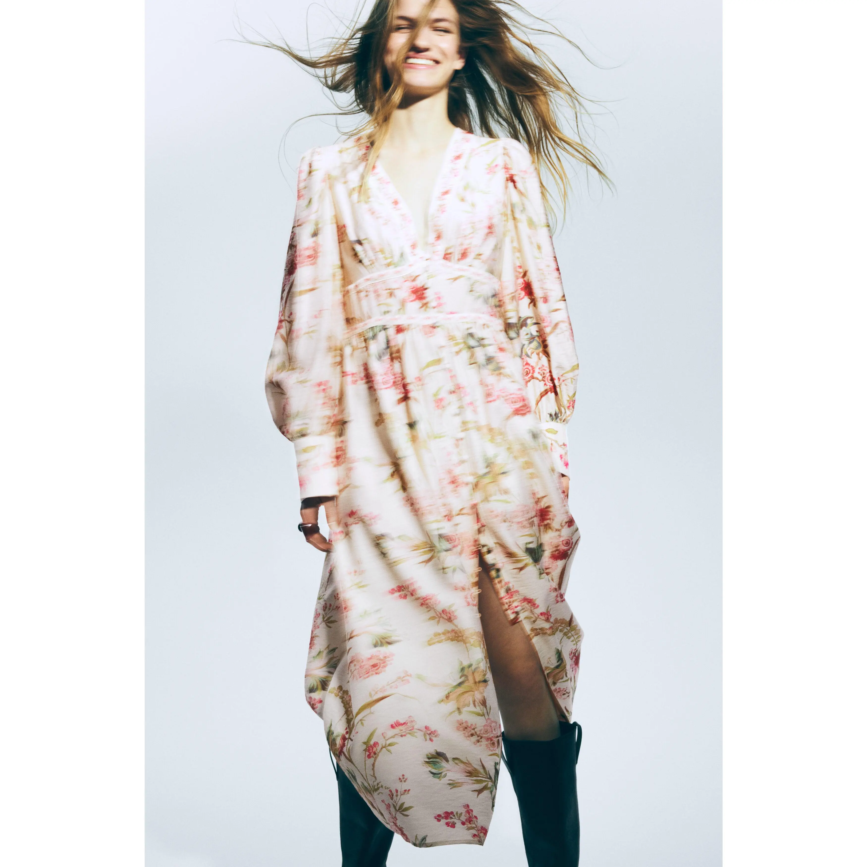 H&M Button-front viscose-blend dress