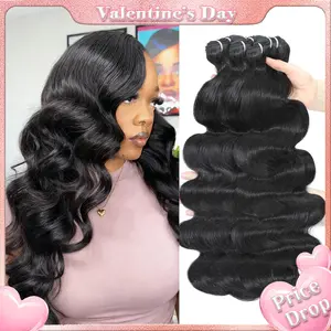 [LIVE-ONLY] Wequeen Budget Friendly 10A Grade Brazilian Virgin 100% Human Hair Straight Body Wave Deep Wavy Quick Weave Sew in/Glue in Viral Hair Bundles Valentine Gifts
