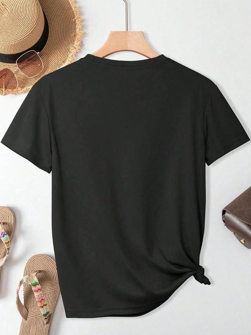 Jesus Walk By Faith Christian T-Shirt Round Neck Short Sleeve T-Shirt Women's Men's Graphic Tee Women's Men Graphic Tee