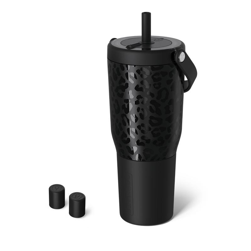 BrüMate Resa 35oz 100% Leakproof Insulated Travel Tumbler + Magnetic Straw Cover 2-Pack Bundle | Cup-Holder Friendly Insulated Tumbler | Built-in Silicone Sleeve and Easy Carry Handle