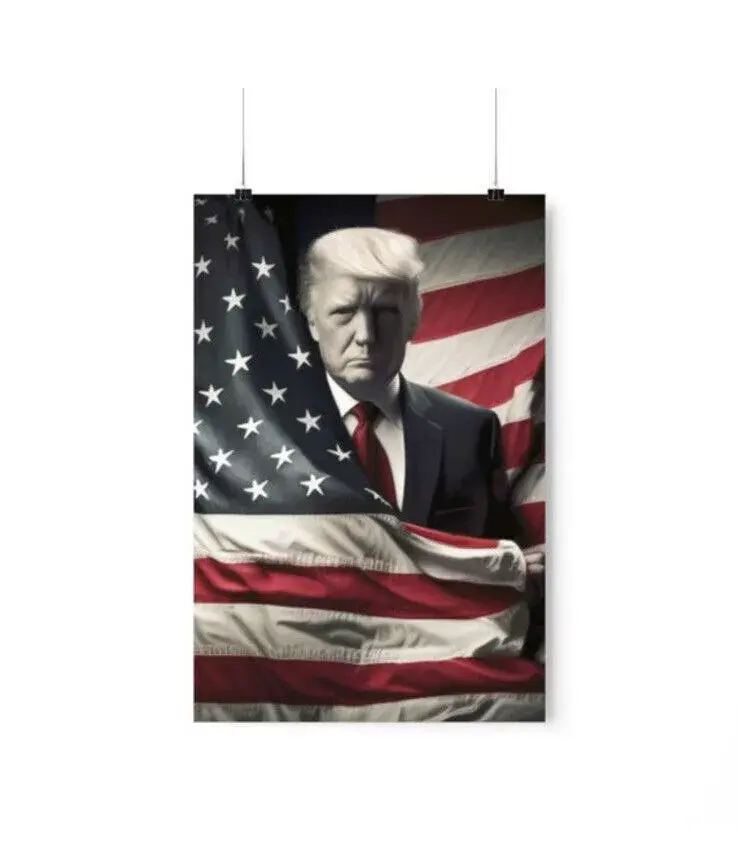 No Framed, Poster Donald Trump Election 2024 President Poster