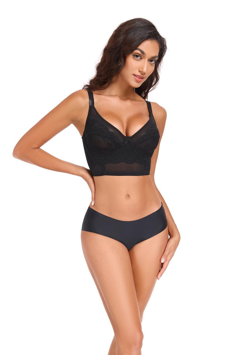 【new style】Exquisite floral lace plus size wire bra full coverage bra unpadded ultra-thin and comfortable,Unlined breathable lace lightweight bra, large size bra without padding, ultra-thin and comfortable, support sagging breasts, with wire，