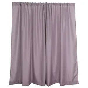 2 Pack 5ftx8ft Violet Amethyst Polyester Backdrop Drape Curtains With Rod Pockets, Event Divider Panels 130GSM
