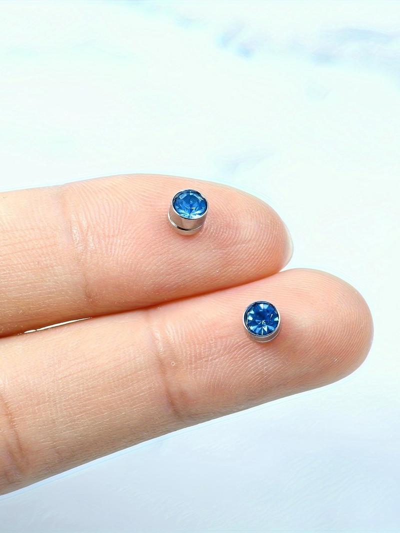 Magnetic Nose Stud, EarringsStainless Steel Fake Nose Rings for Women & Men, Faux Lip Septum Nose Ring Set, No Piercing Body Jewelry, Non Piercing Jewelry