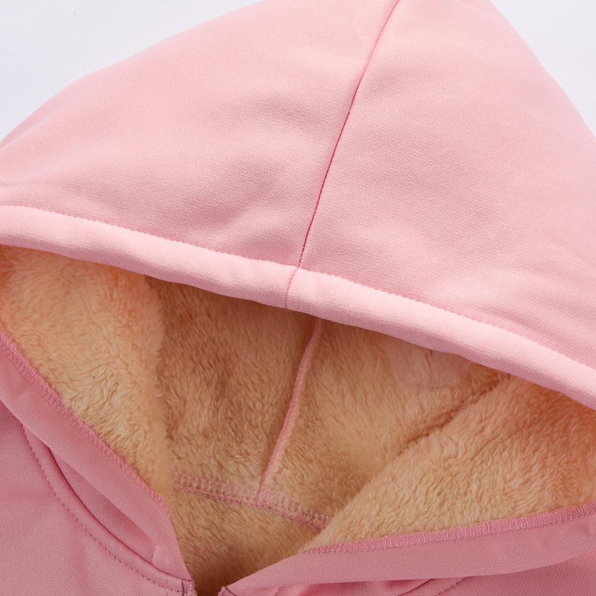 Autumn Casual Pullover Sweatshirt with Half Zipper Thick Fleece Lined Men’s, Men’s Plain Half Zip Up Thermal Lined Long Sleeve Hoodie, Hoodies for Men, Regular Fit Casual Cozy Fashion Warm Drop Shoulder Long Sleeve Hooded Sweatshirt for Fall & Winter