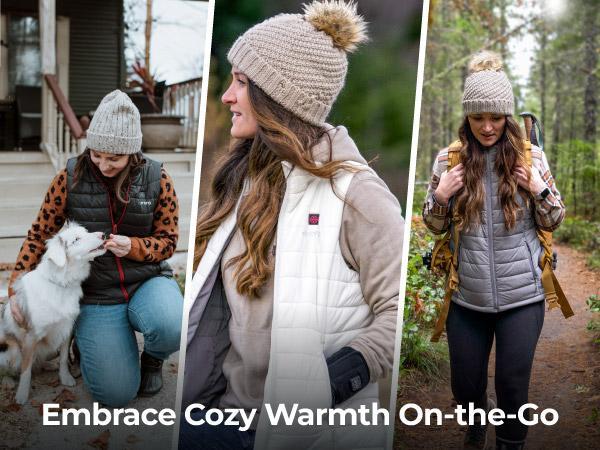 ororo Women's Classic Heated Vest with Battery Pack - Water and Wind-Resistant -Lady's  Lightweight Outdoor Underwear Winter Warmer