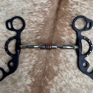 Short Shank Comfort Jointed Snaffle Bit 5” Mouth Copper Roller Horse Tack