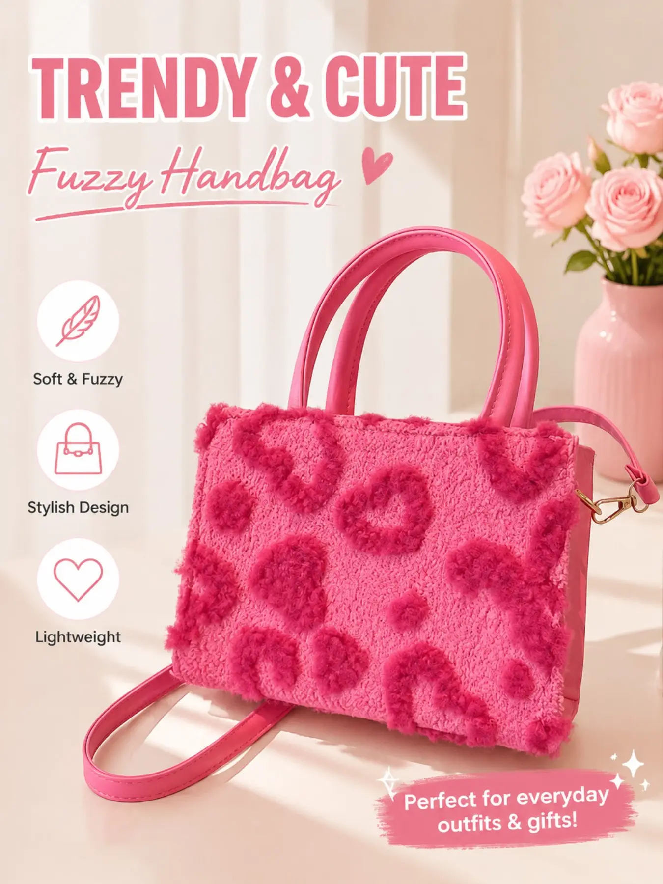26 Valentine's Day Gift Sweet Heart Square Handbag Fashionable Daily Crossbody Bag, Women's Wallet, Lipstick Makeup Storage Bag, Commuter Work Bag, Fashionable Patterned Bag, Casual Trendy Bag, Casual Trendy Purse, Trendy Handbags