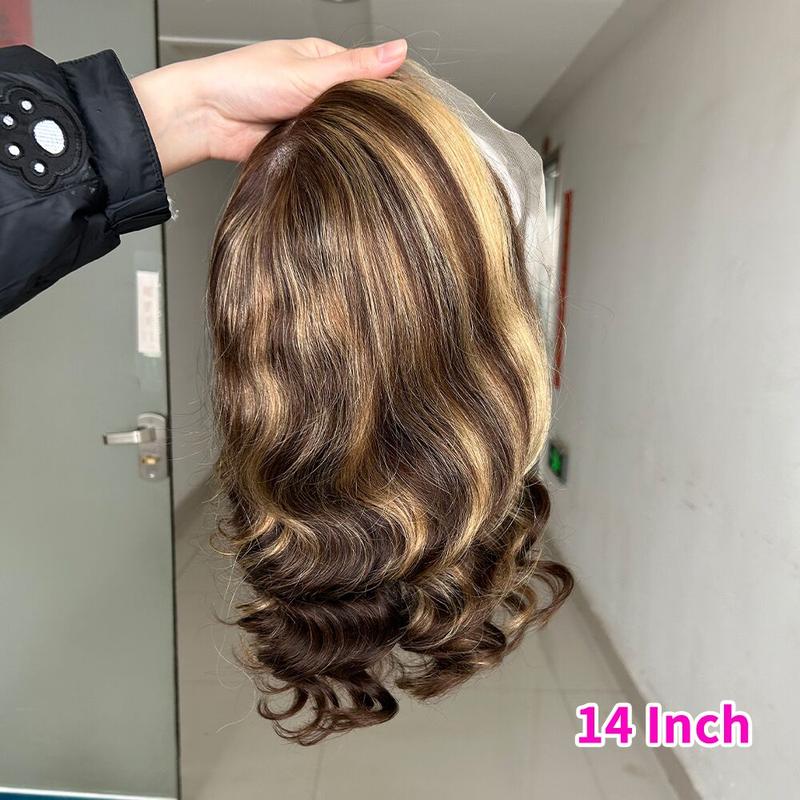 Ombre Bob Wig Human Hair 13x4 Highlight Lace Front Wigs Human Hair Colored P4/27 Honey Blonde Bob Wigs Human Hair Pre Plucked Hairline 180 Density Bob Wigs For Women