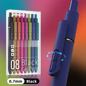 Colored Gel Pens 8ct Assorted Colors Black gel pens 0.7mm Tip for Smooth Writing, Coloring, Drawing, and Journaling Office Stationery Supplies mothersdaygift