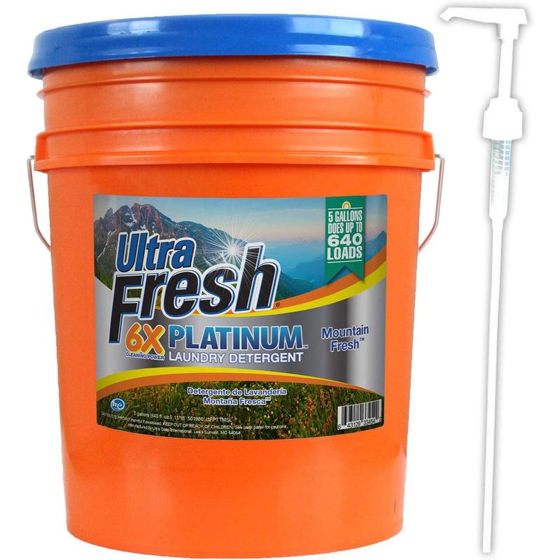 Ultra Fresh Platinum 5 Gal, Up to 640 Loads Laundry Detergent