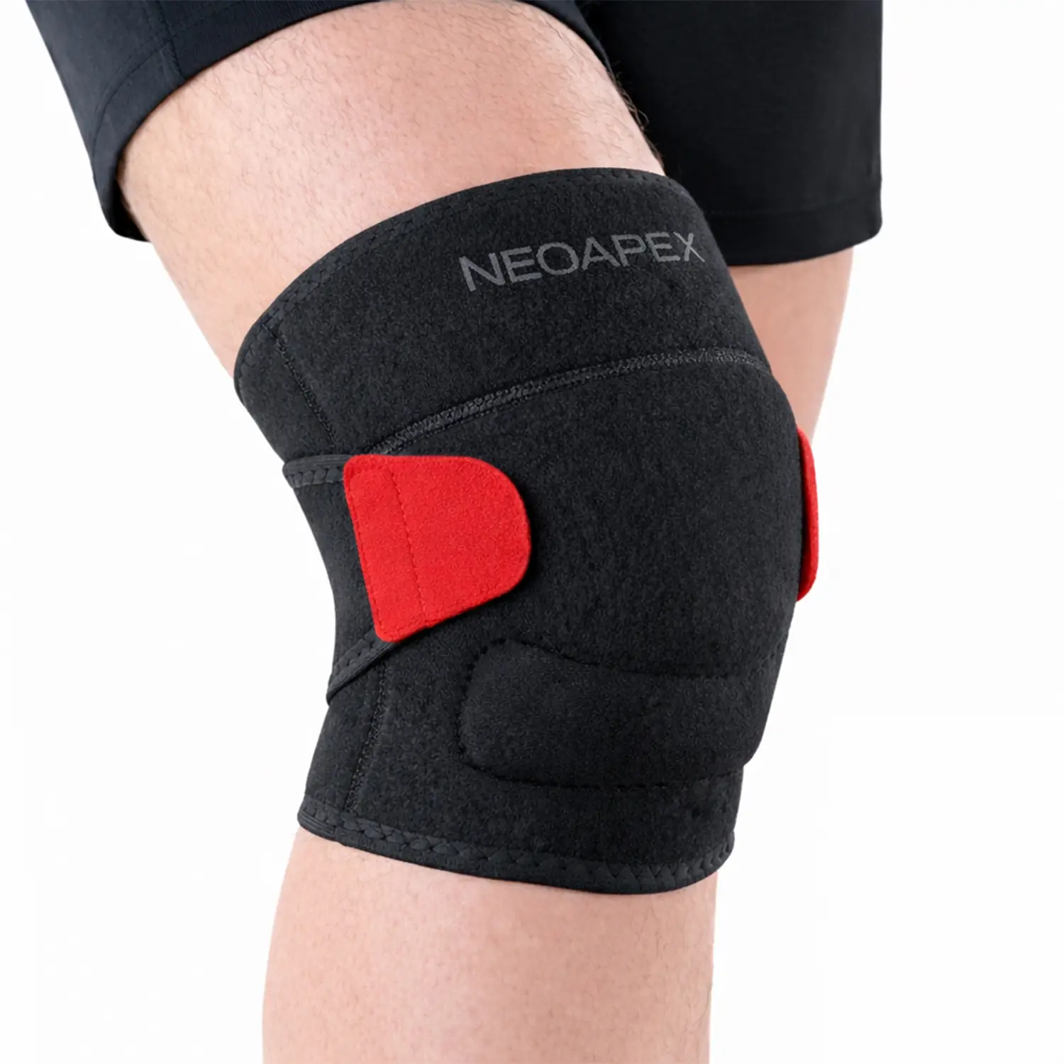 NEOAPEX Adjustable Knee Brace with Stabilizers & Gel Patella Pad – Non-Slip Compression Knee Support Sleeve for Men & Women, Workout/Running/Gym, Helps Provide Support for Sore or Arthritic Knees,summervibes