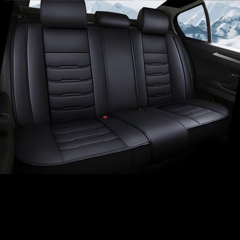 For Honda Accord 2003-2024/ Civic 2003-2023 Car 5 Seat Covers, Premium Leather Front & Rear Full Set Seat Covers Cushion Protector Pad Mat Waterproof, 40/60 60/40 50/50 40/20/40 Split Rear Benches Auto Decoration Accessories