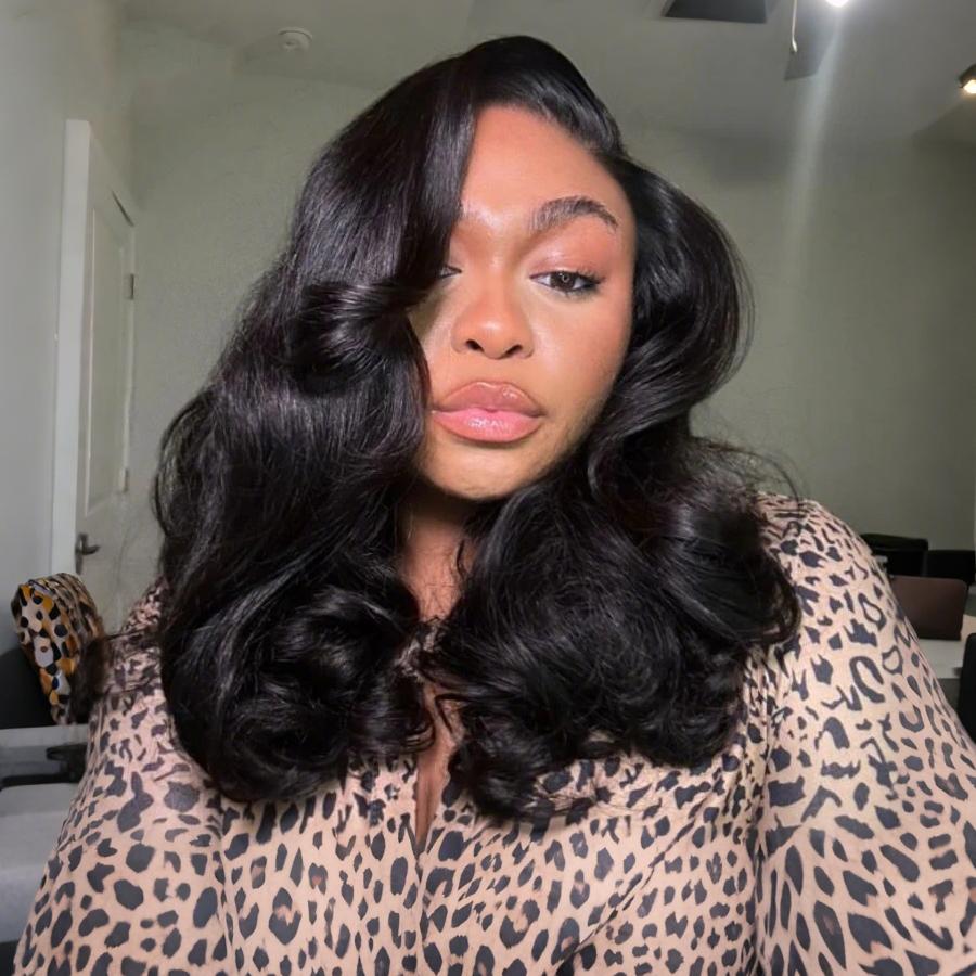 Pizazz Hair 280% Density Side Part Redy To Go Glueless Wig 8x5 Pre Styled Body Wave Wig Pre Cut Pre Bleached Pre -Everything Lace Front Wig for Women