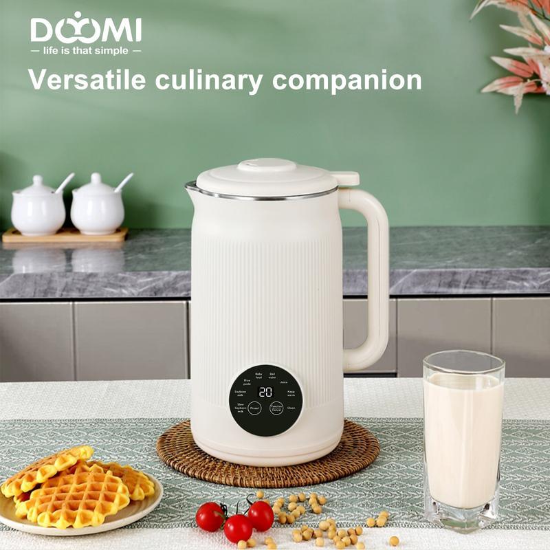 8-in-1 Multifunctional Nut Milk & Coffee Maker 32oz Auto Clean Delay Start Keep Warm Stainless Steel Black/White Kitchen Appliance Christmas Gift
