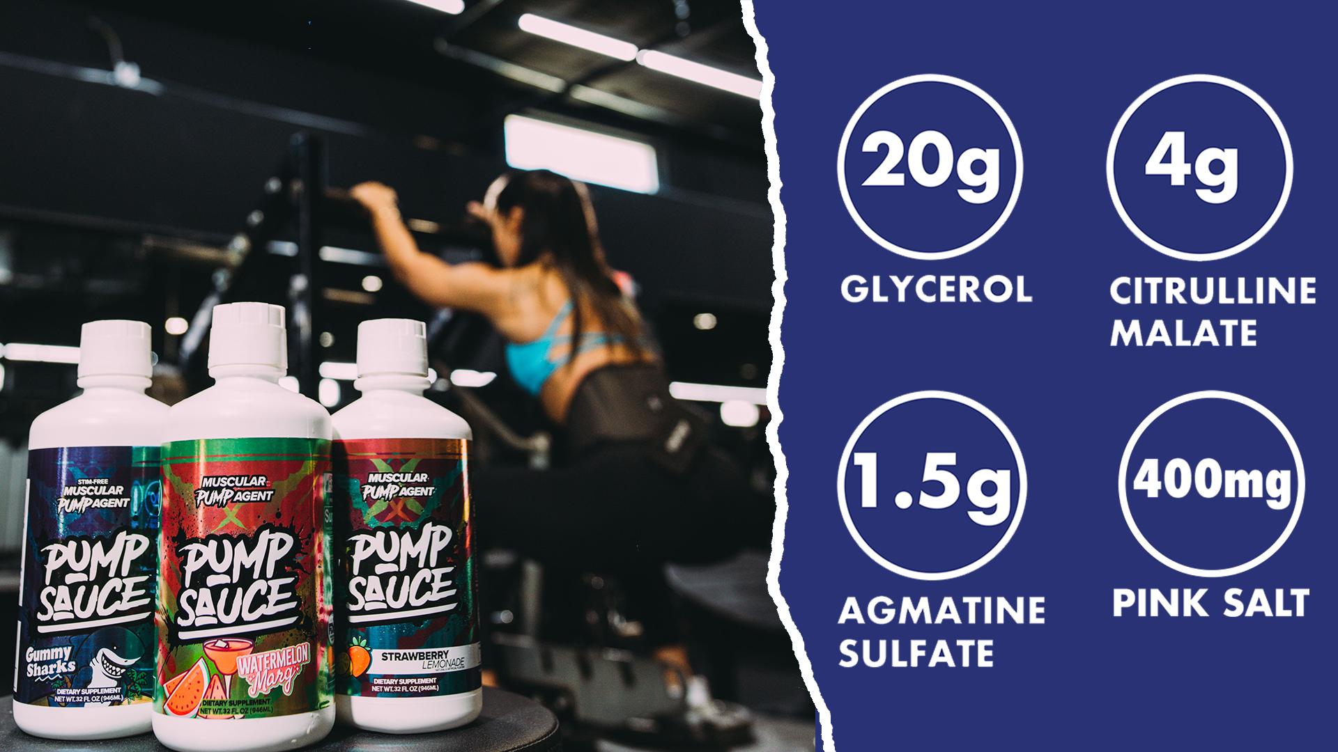 Pump Sauce - 32oz - Non-Stim Preworkout - Liquid Glycerol with Citrulline, Agmatine Sulfate & Pink Himalayan Salt - Sugar Free Supplement for Enhanced Pumps and Endurance - Electrolytes & Hydration - FDA & GMP Certified Pump Sauce - 32oz - Non-Stim Preworkout - Liquid Glycerol with Citrulline, Agmatine Sulfate & Pink Himalayan Salt - Sugar Free Supplement for Enhanced Pumps and Endurance - Electrolytes & Hydration - FDA & GMP Certified