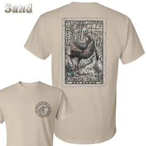 Speckle Bellies Outdoors Turkey Hunting T-Shirt - Wild Turkey Postage Stamp Graphic , Vintage 25 U.S.A Woodland Scene Print , Outdoors Hunting Theme , Camp Range Weekend Outfit , Soft Cotton Tee Gift For Hunters