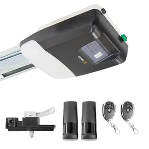 800N Heavy-Duty Chain Drive Garage Door Opener with 2 Remotes, Wall Switch & Infrared Sensors, Automatic Safety Reversing & Low Voltage Protection