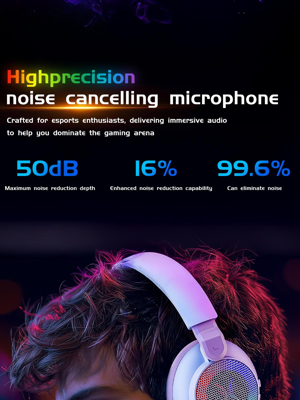 [New Upgrade] TAGRY TRONICX K3 Gaming Headset Version 5.3, 7.1 Surround Sound, 50mm Drivers, Low Latency ENC Microphone for PC PS4 PS5 for PC Laptop Headphone Audio for Gaming & Music