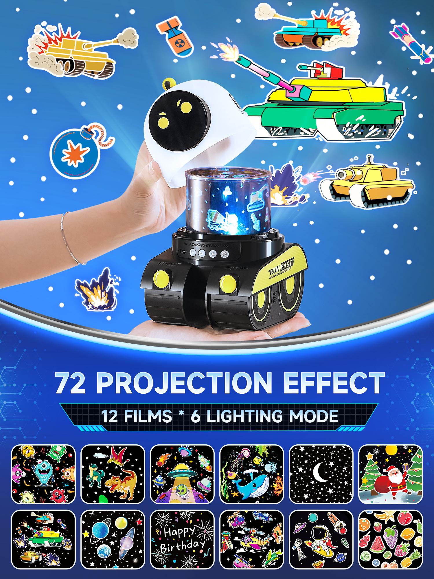 Onefire Kids Night Light, 15 Films+15 White Noises Baby Night Light Projector, Remote Control，Baby Projector Light for Kids，Baby Girl Gift，Baby Boy Gift，Birthday/Christmas Gifts for Girls Toys for Girls，Ages 1-10 [Energy Class F]