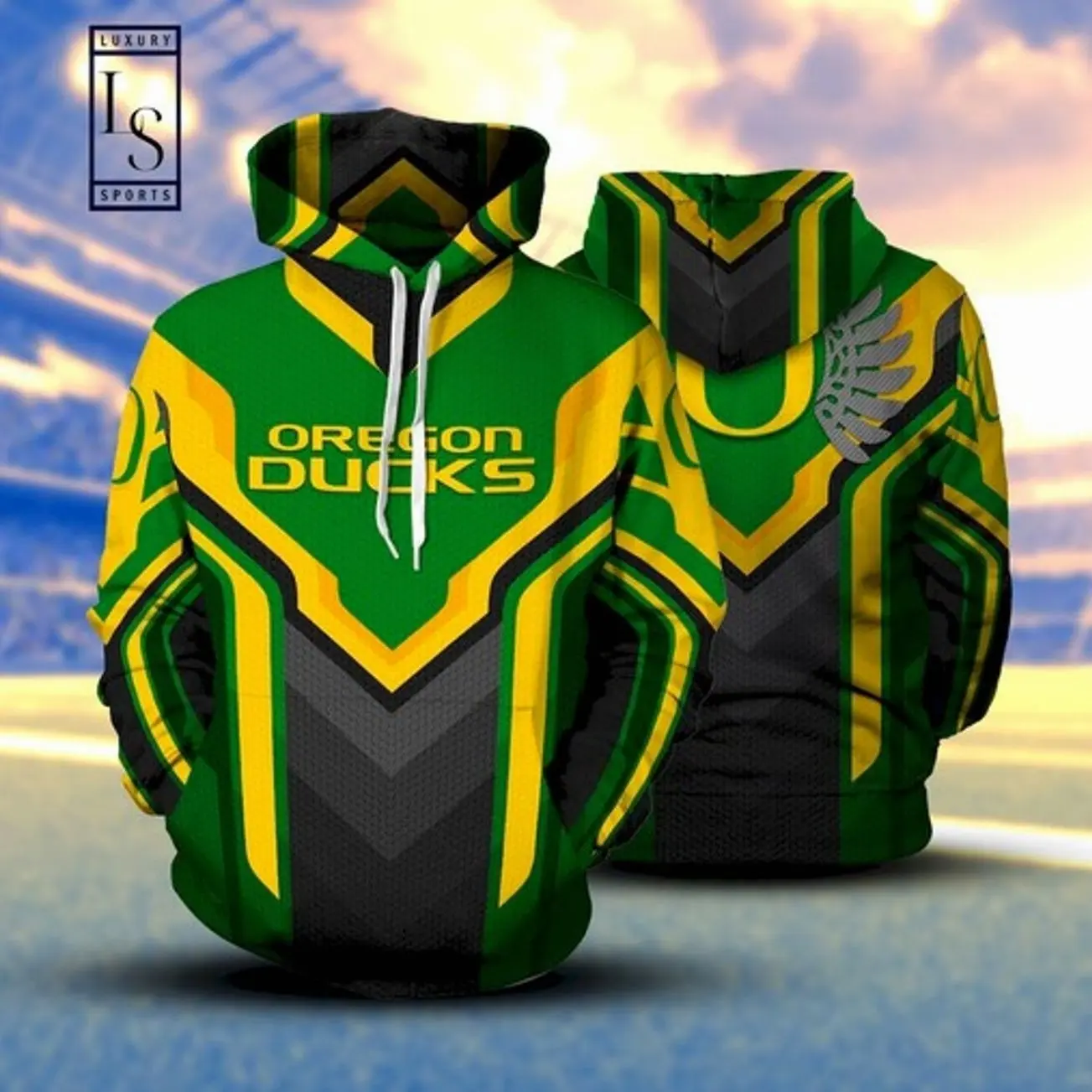 Oregon football Premium 3D Hoodie