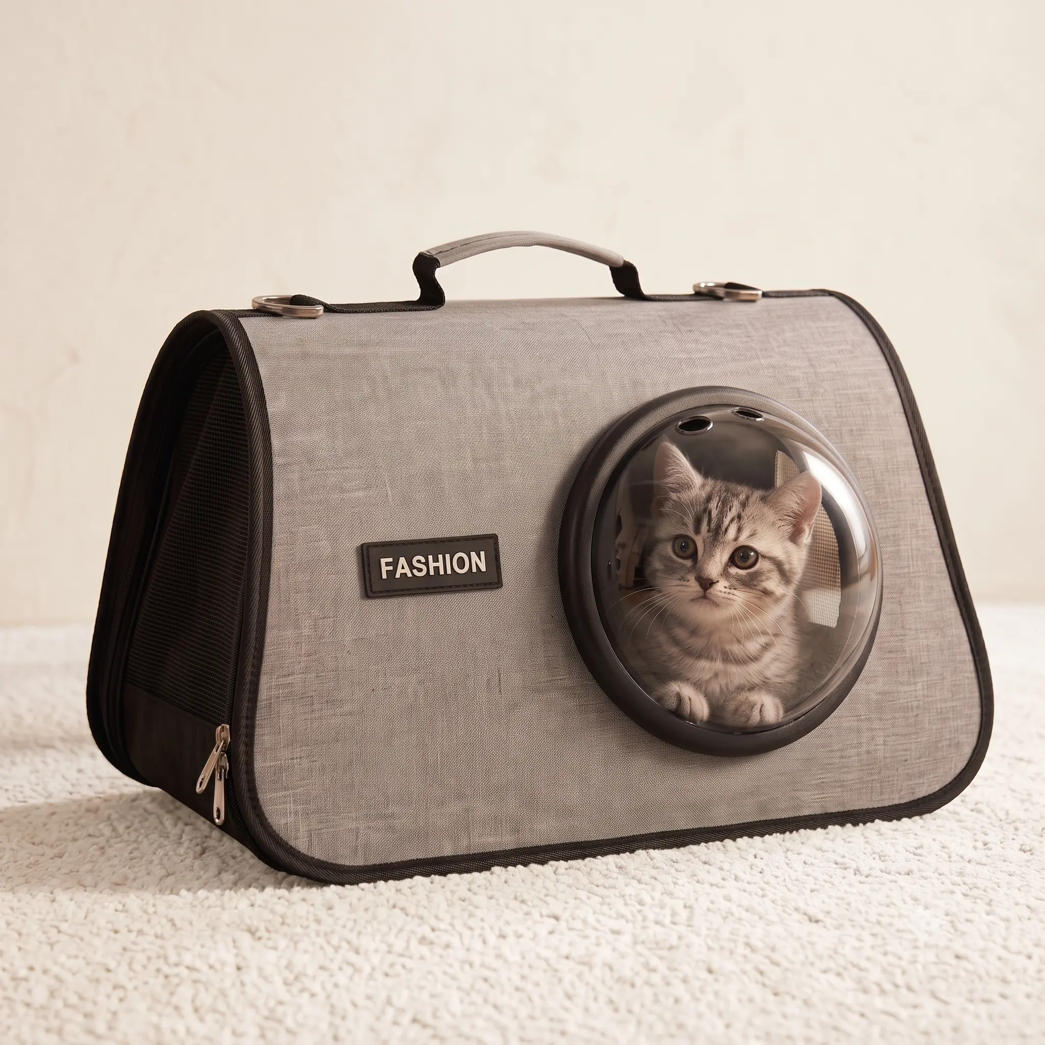 Premium Transparent Cat Backpack Carrier, Breathable Space Capsule Bubble Pet Travel Bag for Cats & Small Dogs, Portable Lightweight Ventilated Hiking Puppy Knapsack for Traveling Walking & Vet Visits by DreamVault Space