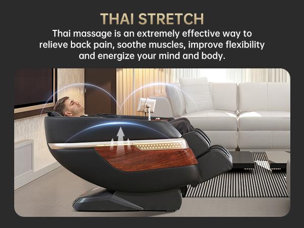Real Relax F8 massage recliner zero gravity with heating function 18 modes Yoga stretch Bluetooth APP control comfort massage chair