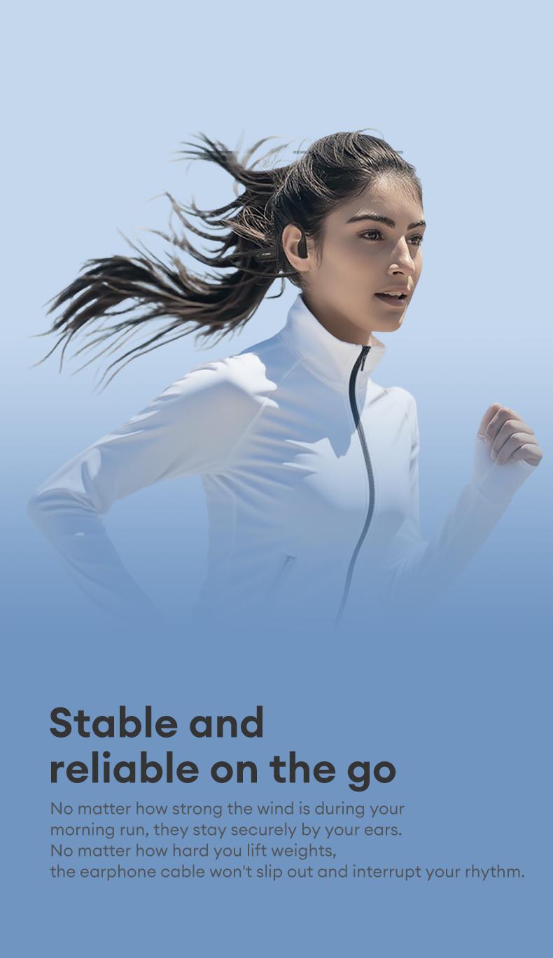 HYUNDAI G06 Bone Conduction Neckband Wireless Earphones with Bluetooth 5.4, Waterproof Sports Design, 360° Flexible Bending, Lightweight & Comfortable Fit, Long Battery Life, Wireless Headphones for Music, Calls & Sports, Compatible with Android & iOS