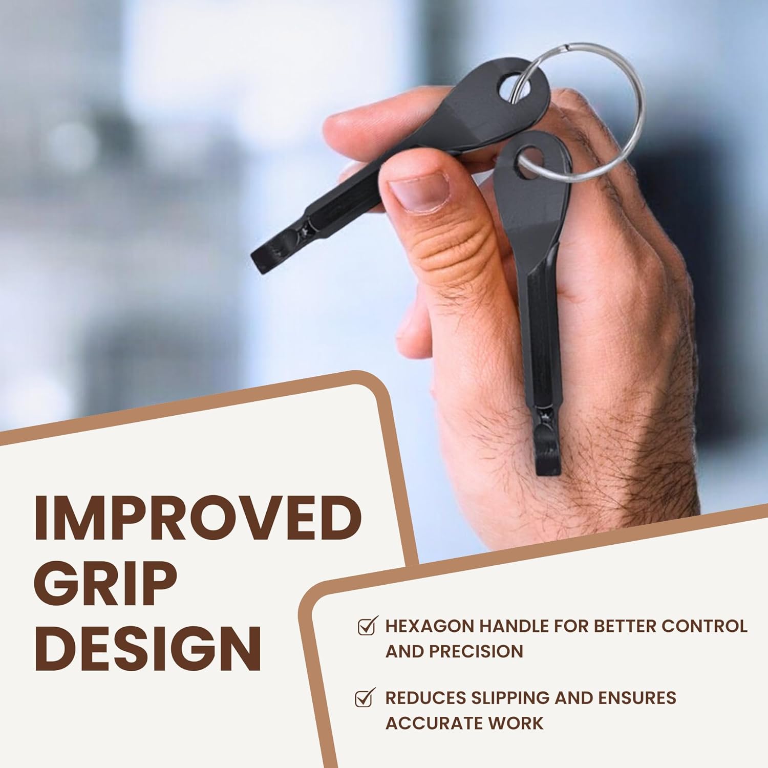 2 Pack Pocket Screwdriver Set – Compact EDC Keychain Repair Tool with Flathead & Phillips Heads for Small Repairs, Furniture & Everyday Use