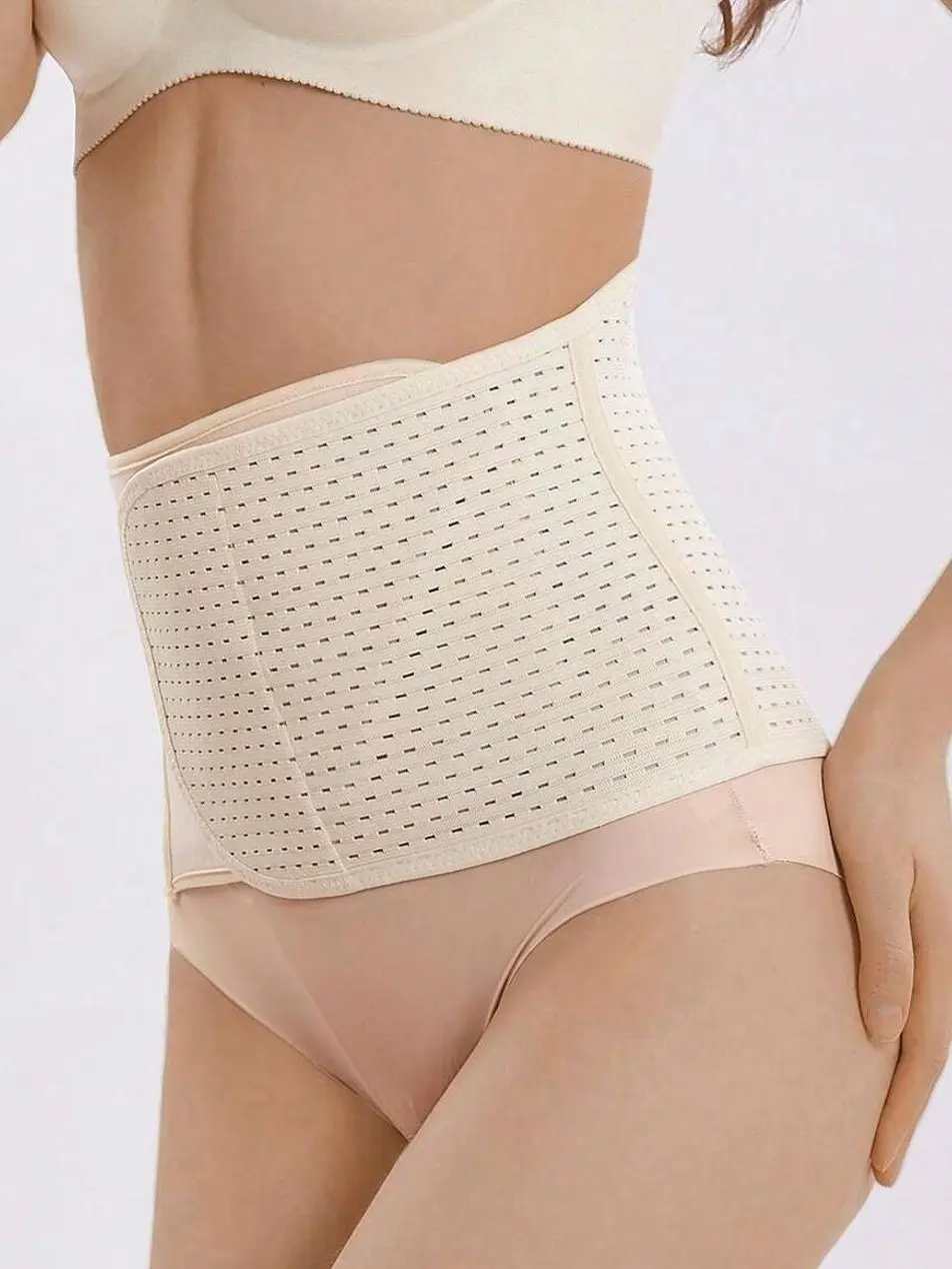 Belly Slimming Waist Trainer Belt, Adjustable Waist Cincher With Breathable Mesh Panel