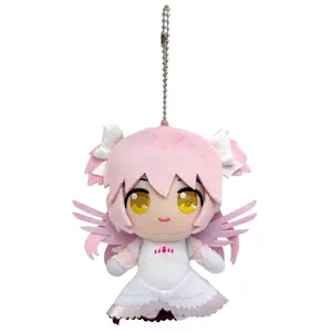 Puella Magi Madoka Magica Chibi V2 Madoka Kaname Angel Plush Mascot Keychain