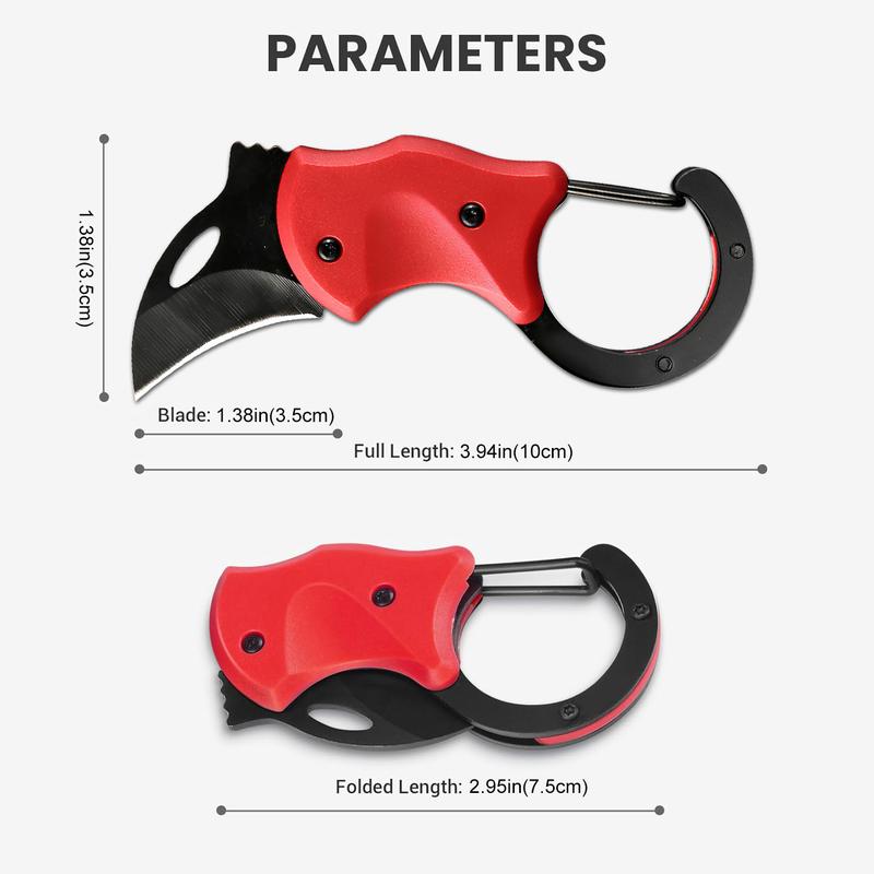 Mini Folding Knife Box Cutter, Small Pocket Knife for Indoors Outdoors Hiking Backpacking Camping, Portable High Hardness Multi-purpose Knife