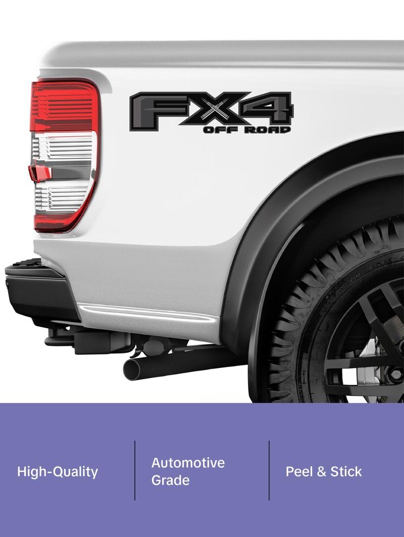 FX4 Off Road Black Bullet Decal Replacement Sticker F 150 Bedside