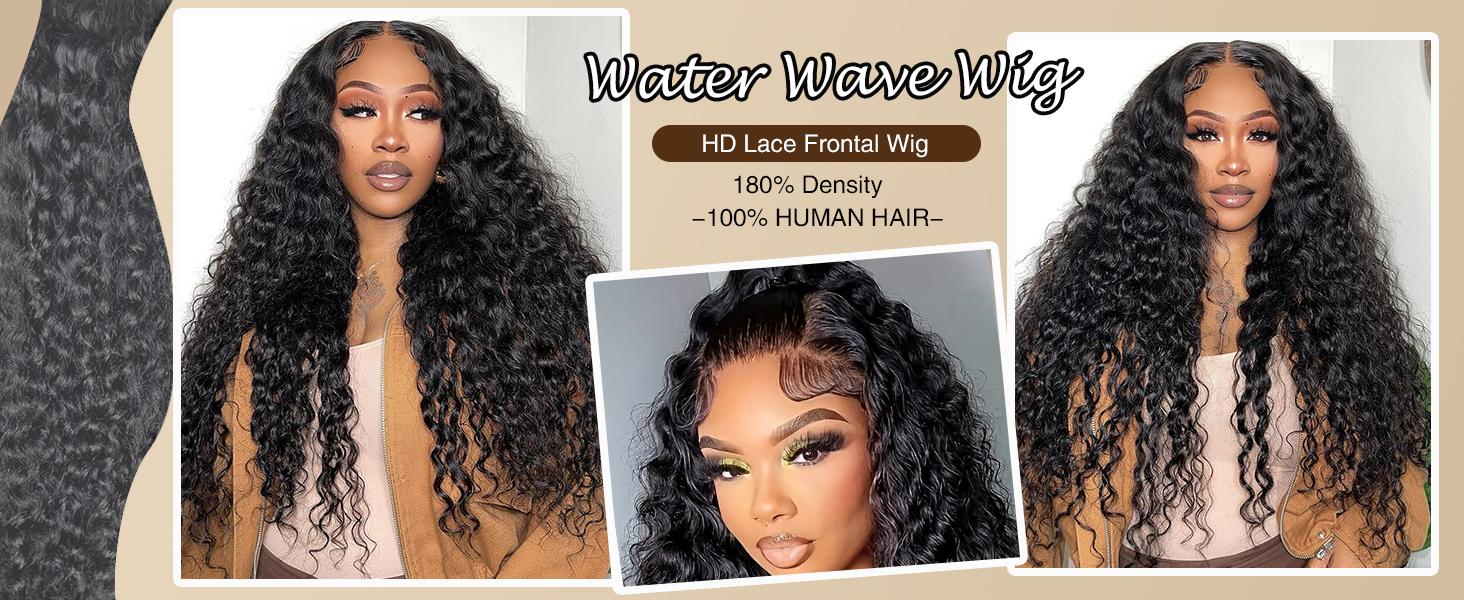 【Lemoda Outlets Deals】Lemoda Outlet Deals 13x4 Water Wave Wigs for Black Women Human Hair Lace Front Wigs Pre Plucked with Baby Hair Wet and Wavy Brazilian Virgin Curly HD Lace Frontal Wig 180 Density 【Lemoda Outlets Deals】Lemoda Outlet Deals 13x4 Water Wave Wigs for Black Women Human Hair Lace Front Wigs Pre Plucked with Baby Hair Wet and Wavy Brazilian Virgin Curly HD Lace Frontal Wig 180 Density