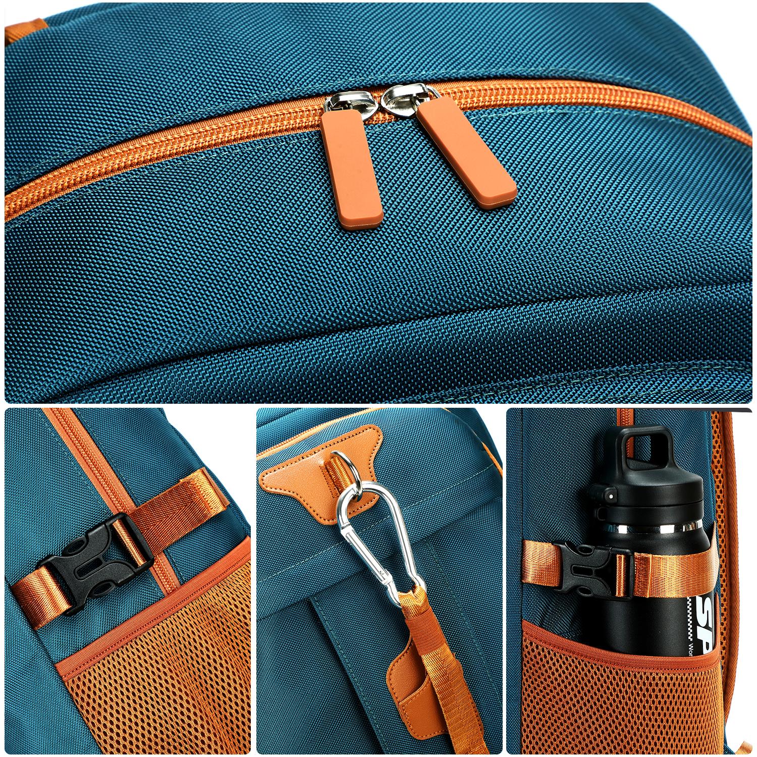 Simple Style Backpack with Multiple Compartments Business Notebook Travel Bag, Unisex Casual Design Lightweight Zipper Luggage Backpack with Shoe Compartment College Style Backpack Large Capacity Youth Backpack Suitable for High School & Middle School Stu