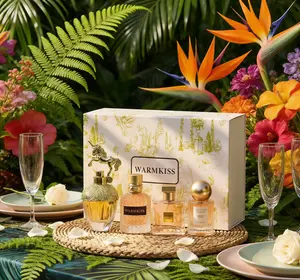 WARMKISS 4-Piece Women's Perfume Gift Set | Long-Lasting Floral & Fruity Fragrance | Perfect for Gifting