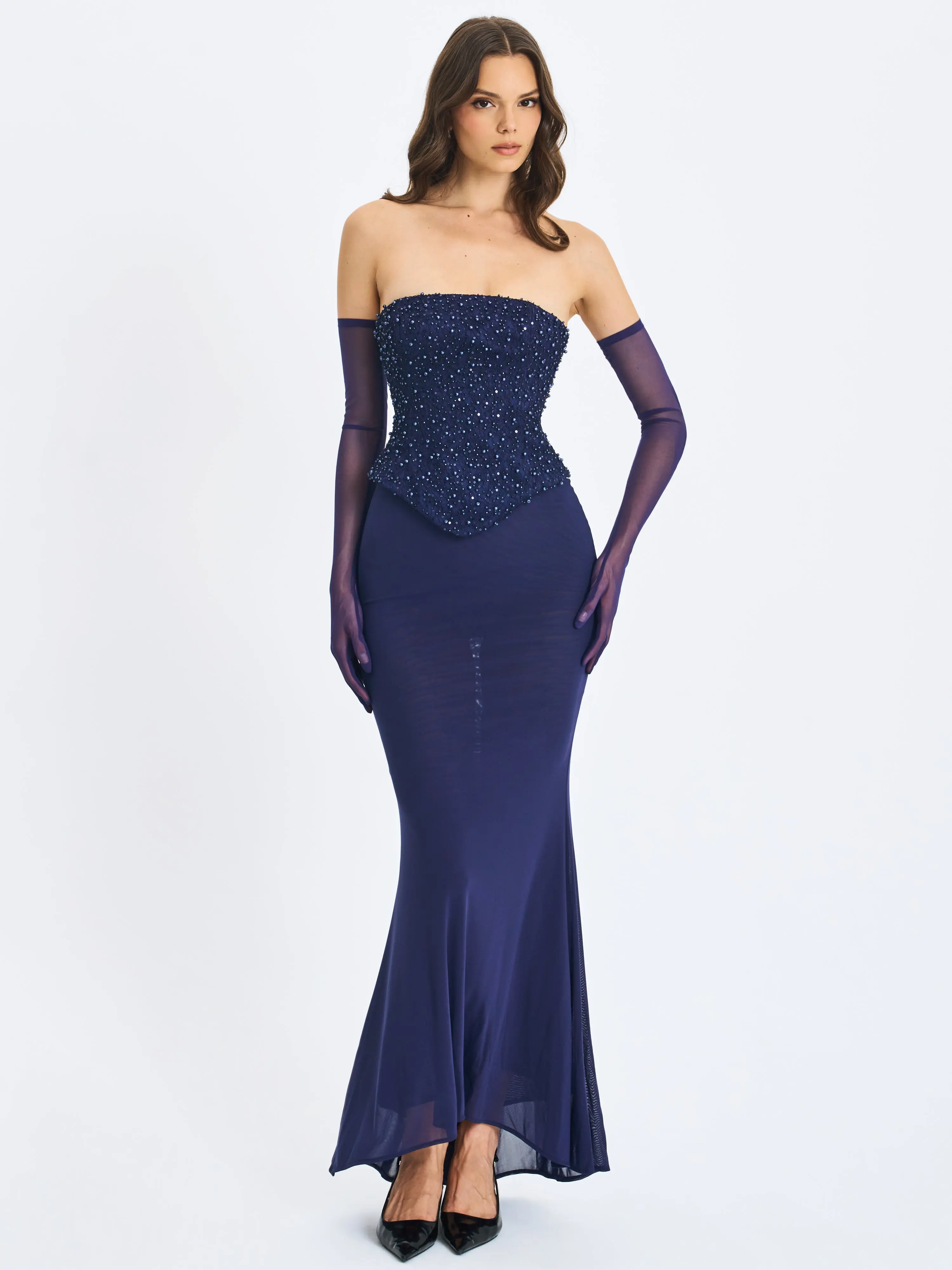 chinese dress ladies Peplum Sleeveless Maxi Dress