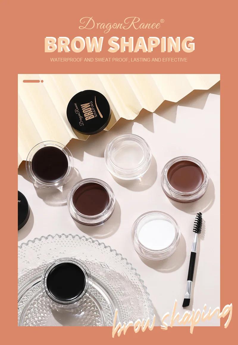 6 Color Wild Eyebrow Styling Cream Eyebrow Shaping Gel Soap Wax Clear Eyebrow Cream Tint Brow Lift With Brush