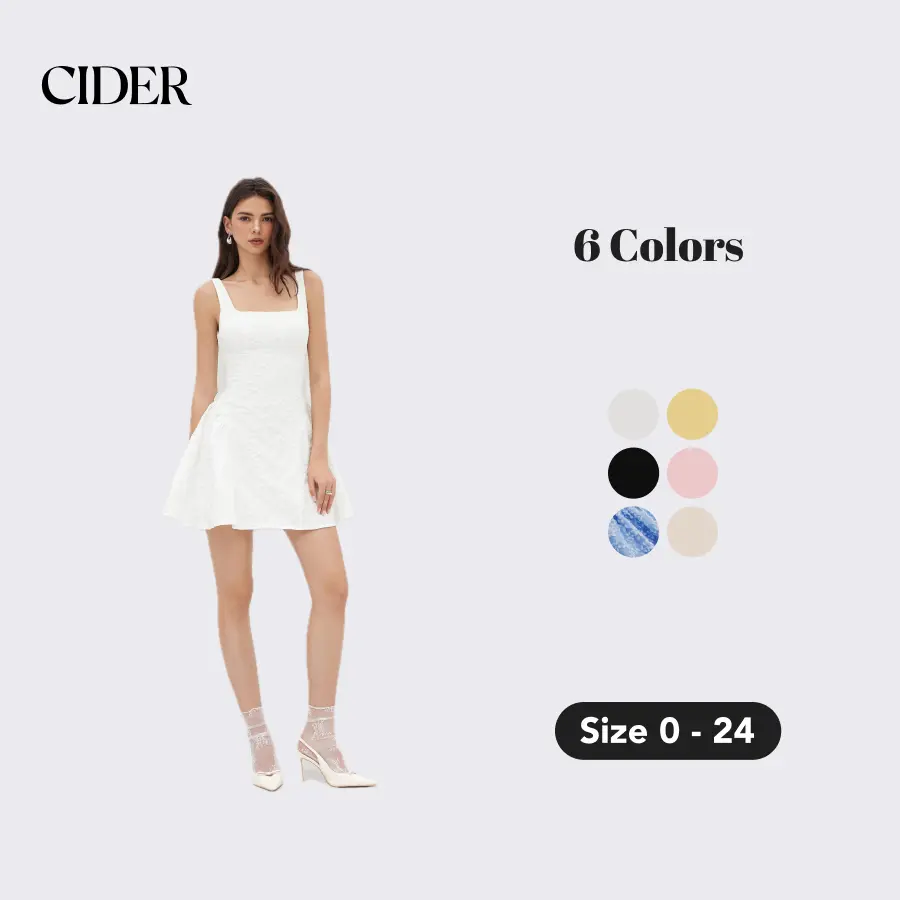 jacquard scoop neckline solid bowknot layered dress - TikTok Shop