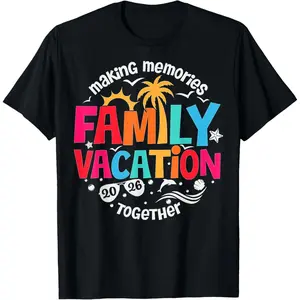 100% Cotton  Unisex Family Vacation 2026 Beach Matching Family Summer Vacation T-Shirt