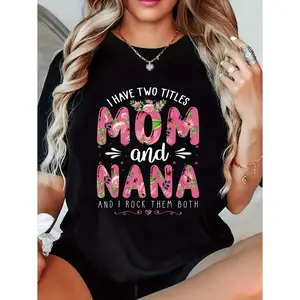 Mother and Grandmother Floral TShirt Celebrating Proud Grandmothers
