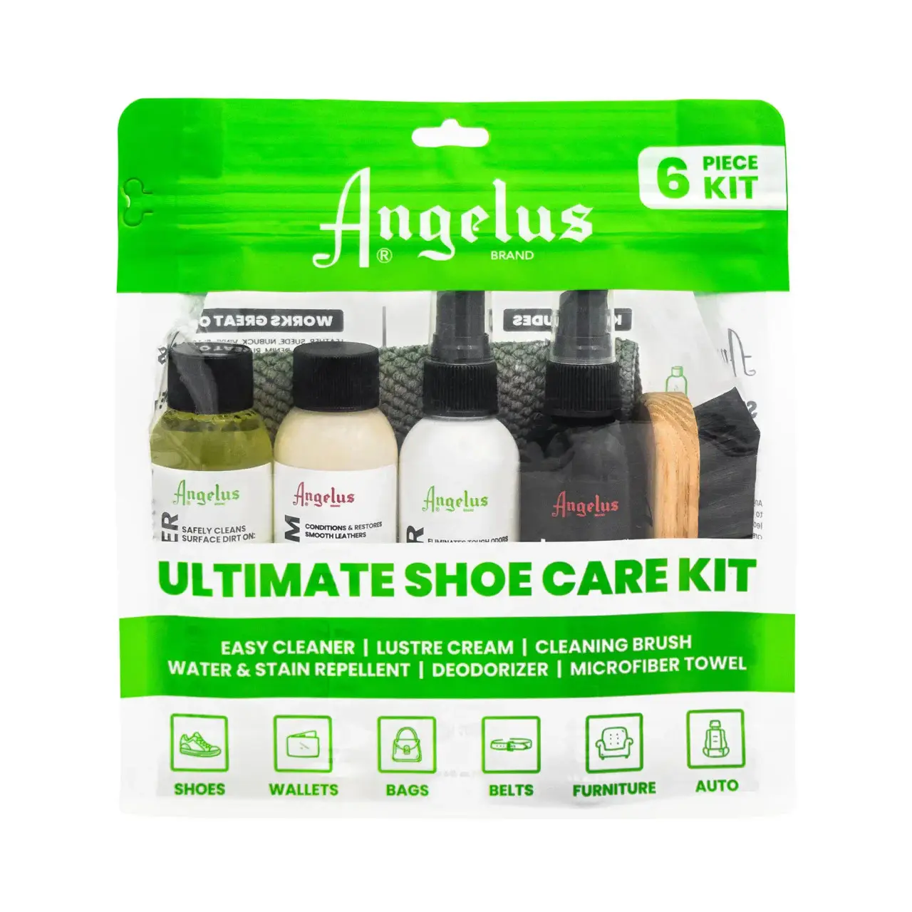 Angelus Ultimate Shoe Care Kit (6 Piece Kit)