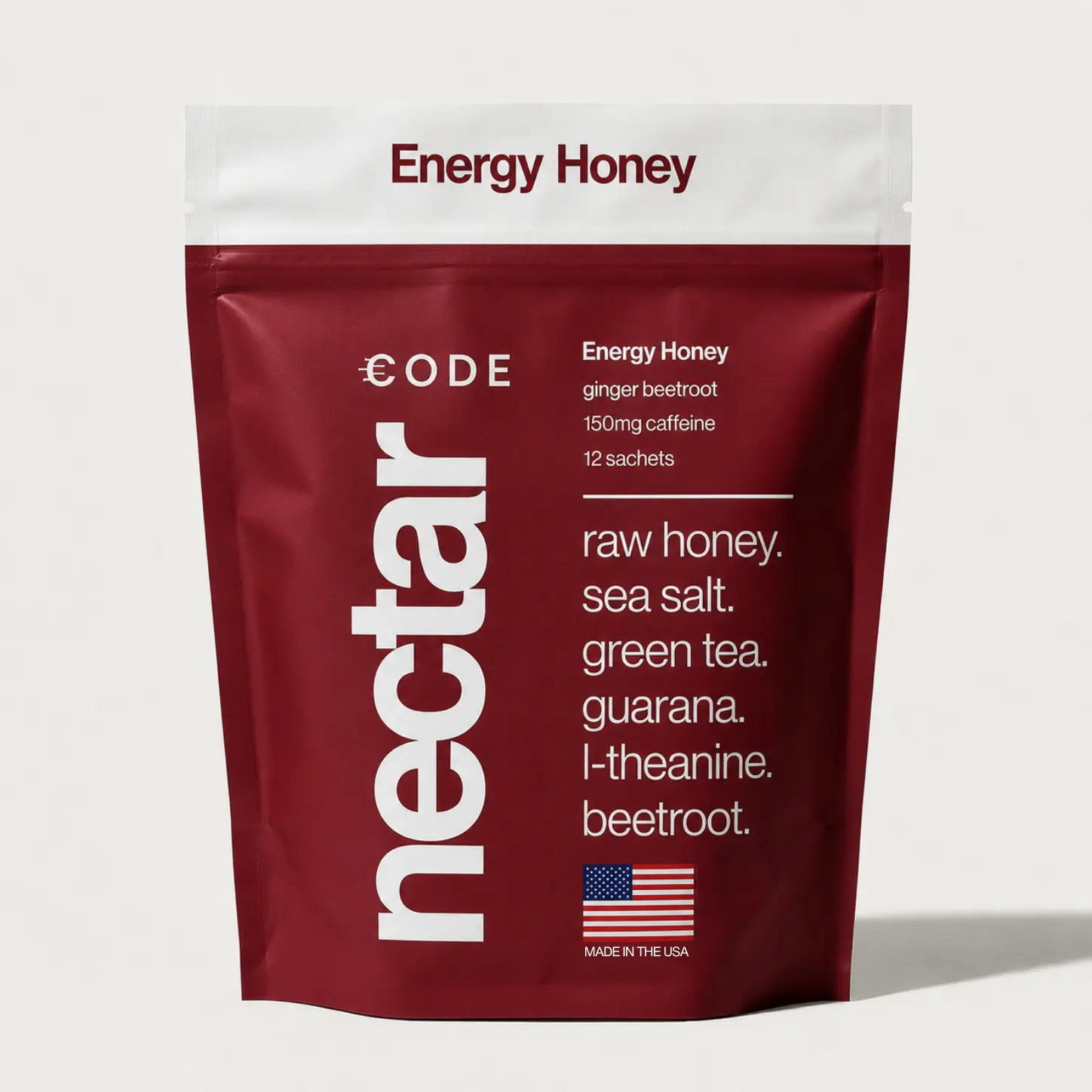 CODE Nectar Energy Honey - Beetroot Ginger, Pre-Workout Health & Fitness Nutrition Supplement