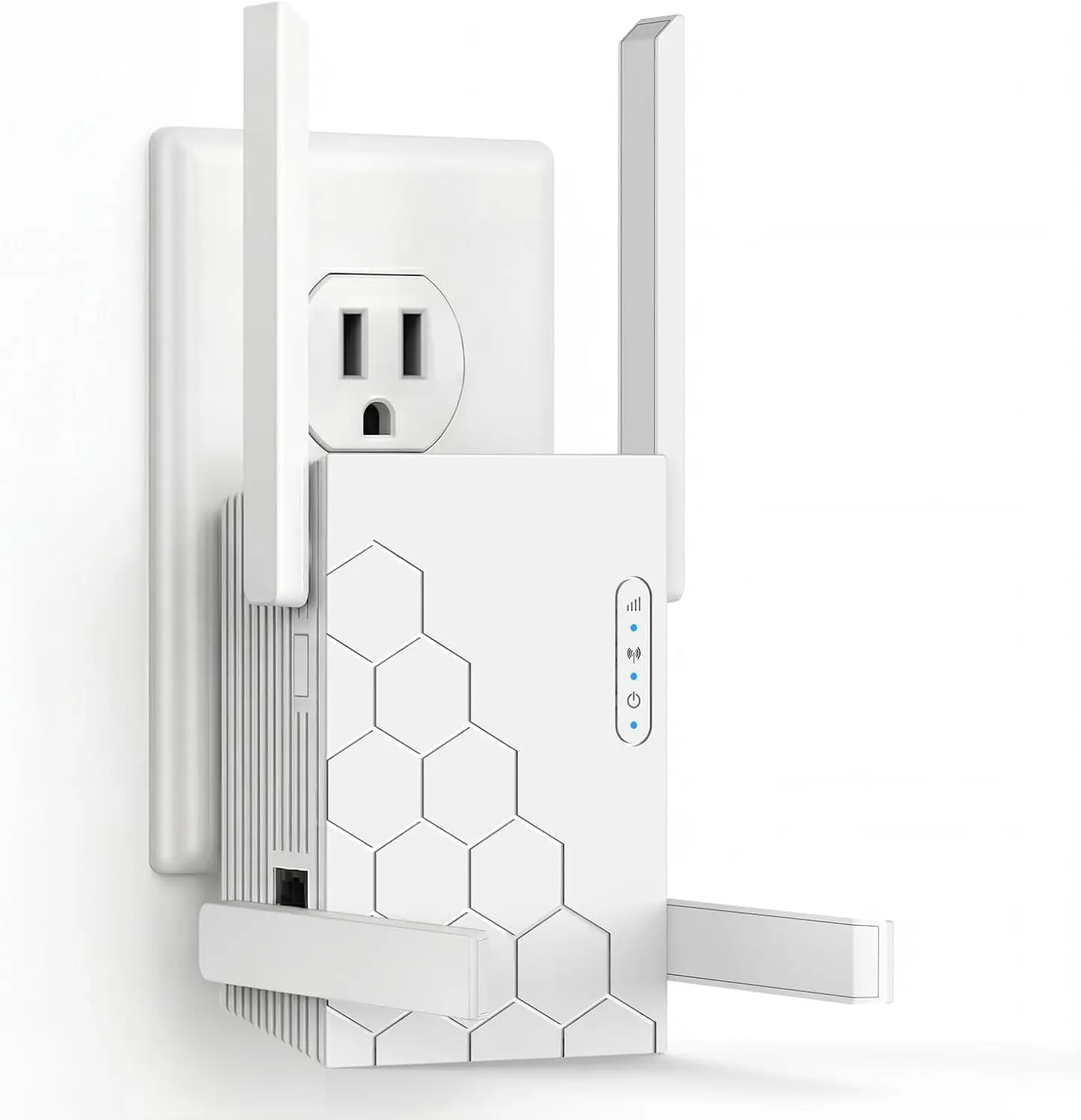 WiFi Extender Signal Booster, Dual Band 5.8GHz&2.4GHz, 1200M WiFi Booster for 45 Devices, Covers Up to 10200 Sq.ft, WiFi Repeater w/Ethernet Port for Home Office