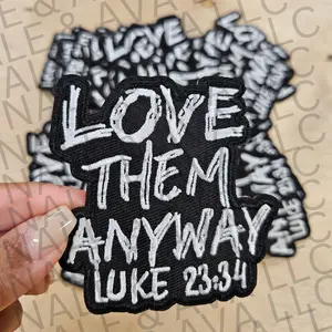 Love Them Anyway Hat Patch (3  Patches)