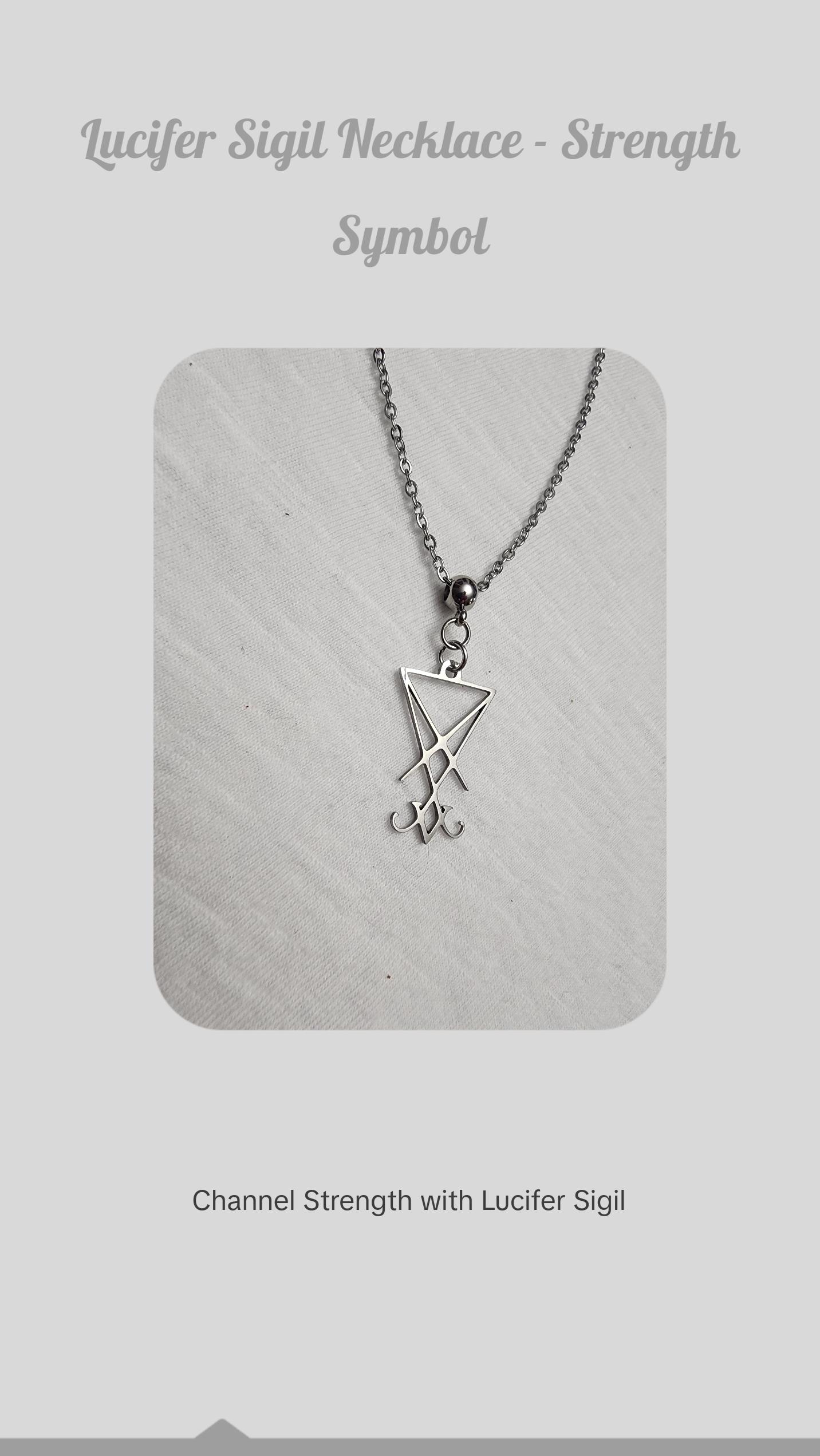 Lucifer sigil necklace
