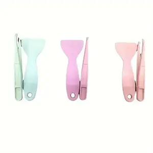 Scrapbook Sticker Tools, 1/3 Sets Plastic Tweezers & Scraper, Multi-tool Stationery DIY Junk Journal Album School Supplies