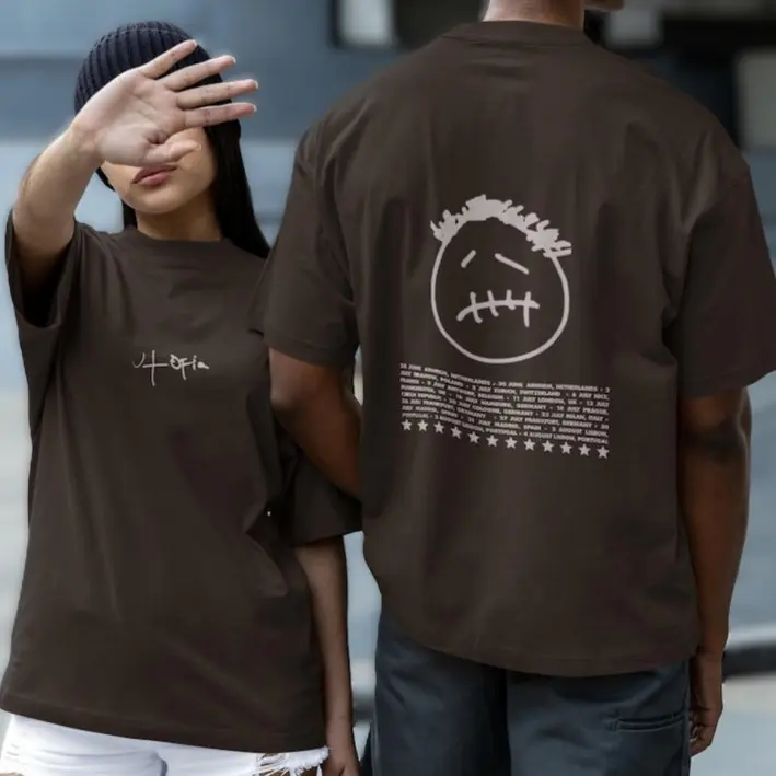 Trav!s Sc0tt Graphic T-Shirt, Ut0pia Merch, Trav!s Tour Shirt, Retro Unisex Hoodie, Hip-Hop Streetwear, Perfect Gift for Fans