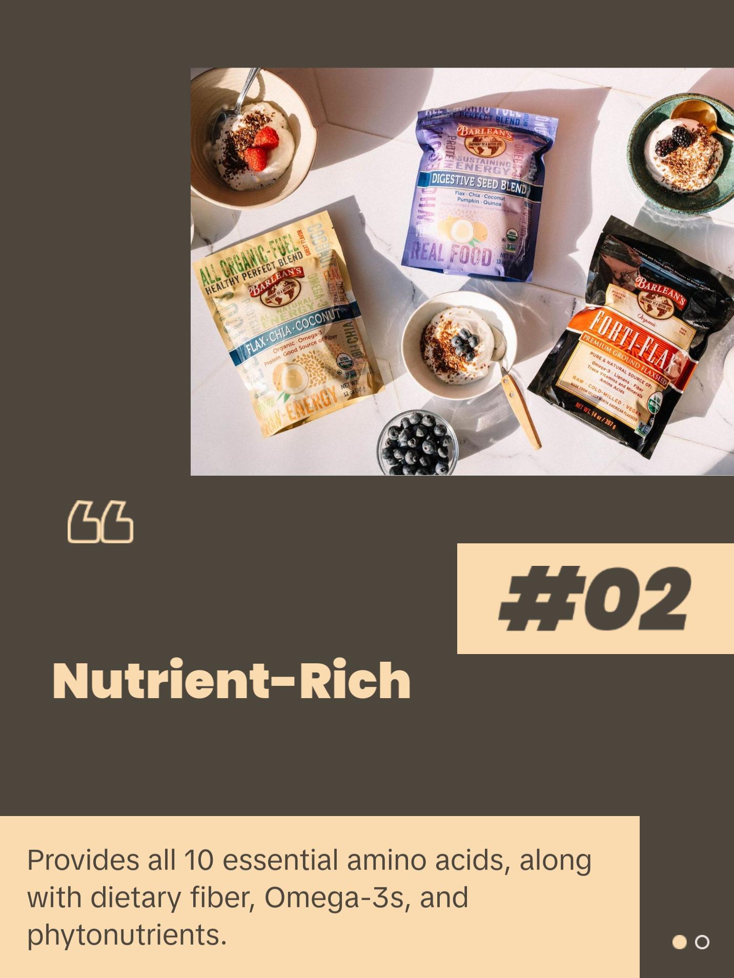 Barlean's Organic Forti-Flax Premium Ground Flaxseed Fiber Grain Barlean's Organic Forti-Flax Premium Ground Flaxseed Fiber Grain